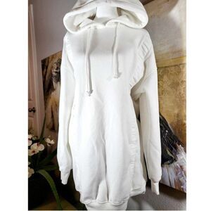 Used Misguided Hooded White Dress, Size 10